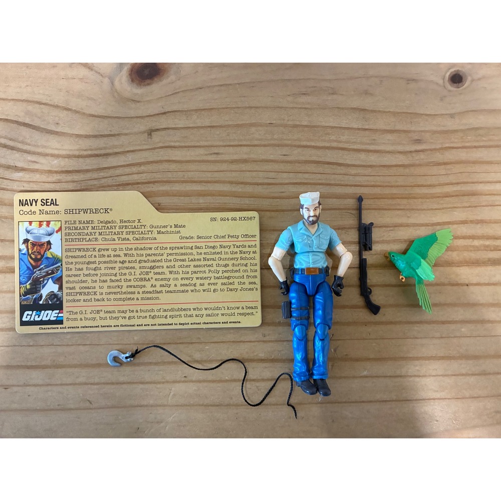 Shipwreck v13 GI Joe 25th anniversary 2009 4" action figure 1/18 50th